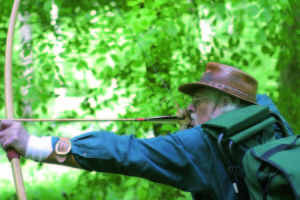 Traditional bows, where the arrow points away from the centre line, have the true archer’s paradox