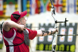 A low shoulder and a strong shot will help you perform well indoors 