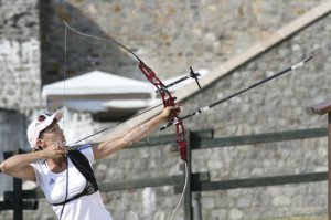 For angled shots, Roy reccommends drawing on the target to aid your form