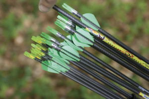 Some courses allow you to use dual sets of arrows, though most competitors prefer to use a single set to prevent tuning issues 