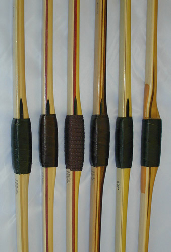 Laminated bows allow you to select different woods for different parts of the bow