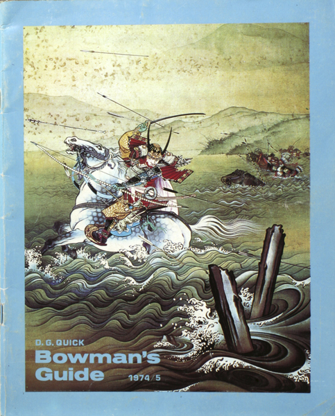 Tom says sourcing the Bowman’s Guide cover has been particularly fun over the years