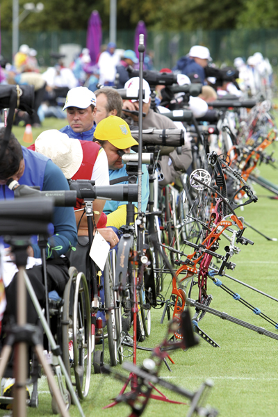 Though not included at the Olympics, compound enjoys equal status to recurve at Paralympic and many  other events  